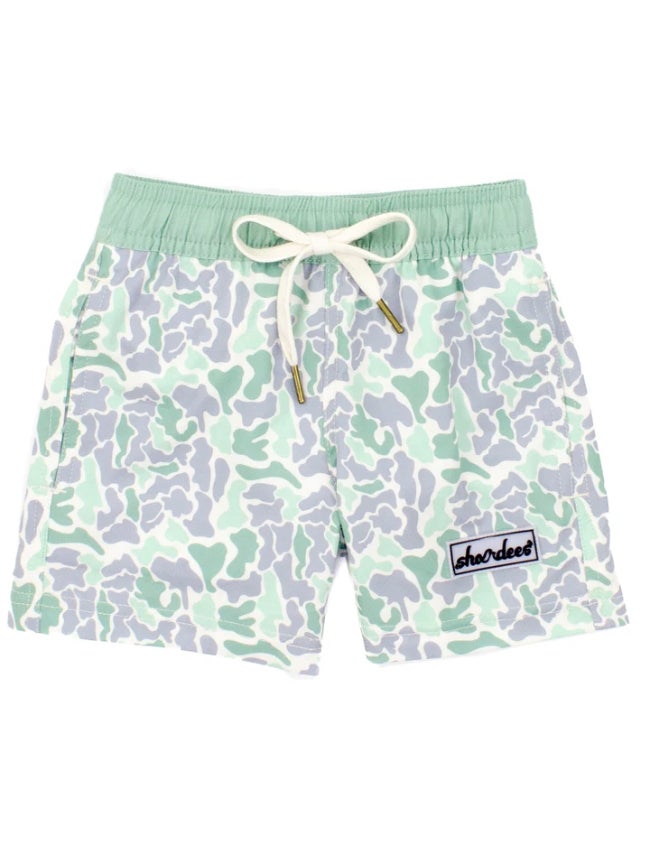 Properly Tied Boys Swim Trunks - Shark Tooth